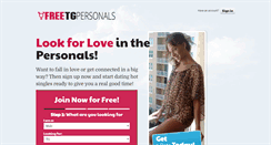 Desktop Screenshot of freetgpersonals.com